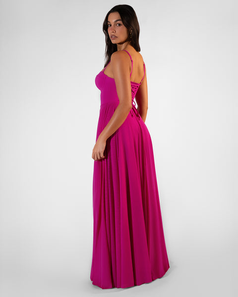 bombshell maxi dress TA3 Bombshell Maxi Dress - Electric Fuchsia - M