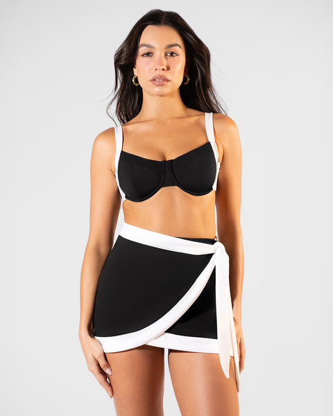 Mini Wrap Skirty - Frame Black/White | TA3
