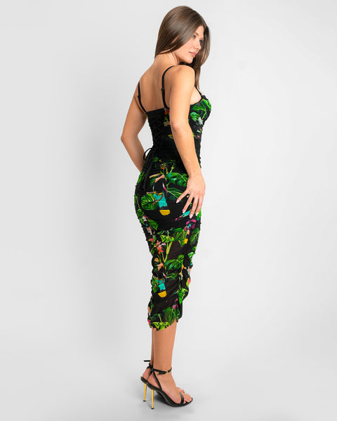 TA3 Sweetie Mesh Column Dress - Toucan - XS TA3 Sweetie Mesh Column Dress - Toucan - XS