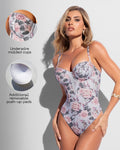 Detail graphic of Brazilian Bombshell - Blue Thorny Rose highlighting underwire molded cups