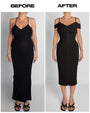 Before and after in Corsety Off Shoulder Pencil Dress - Black