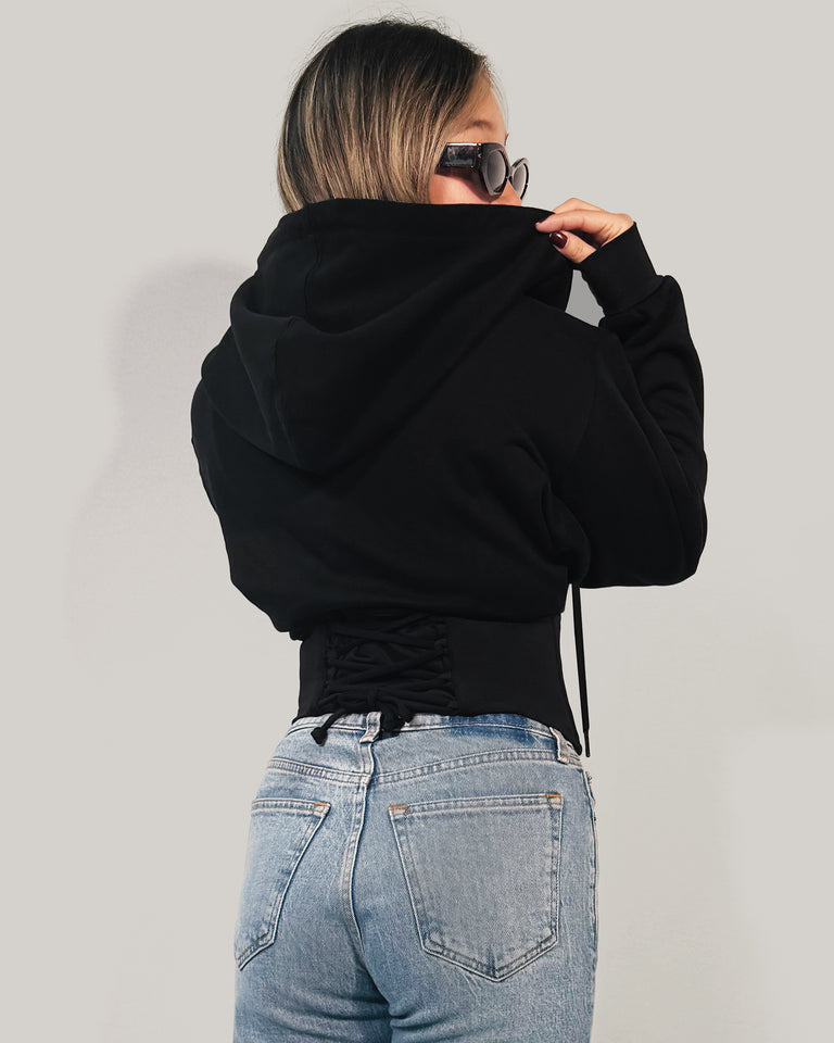 Corsety Hoodie - Black