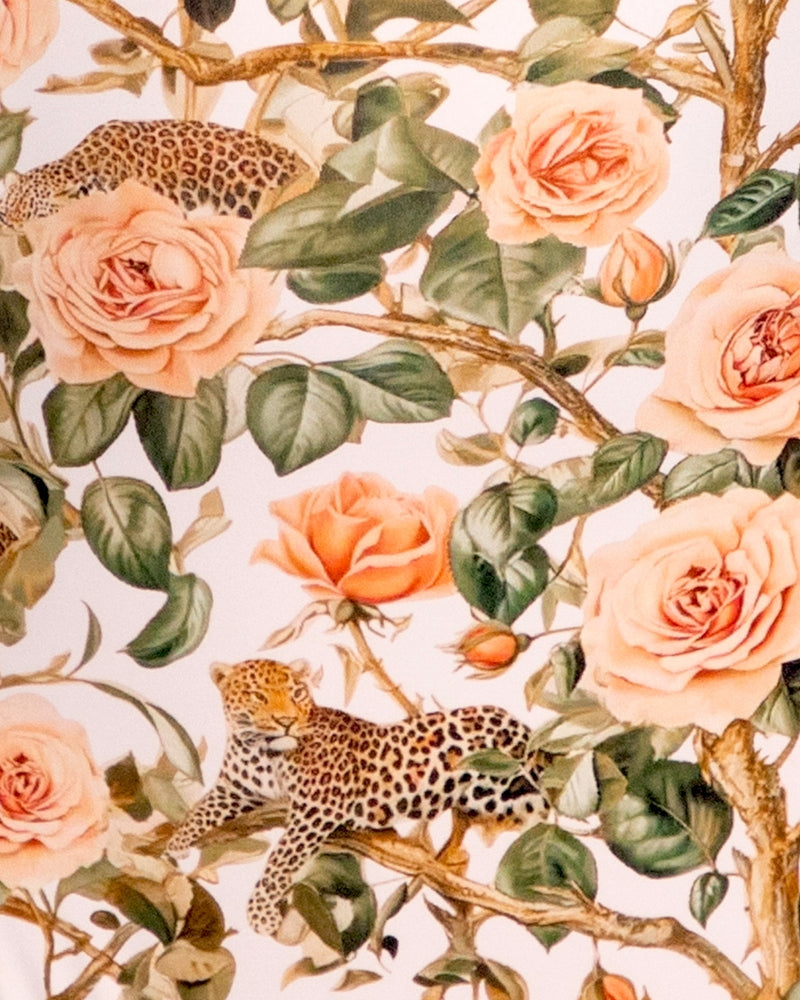 color swatch of Rose Leopard/Peach Blush print