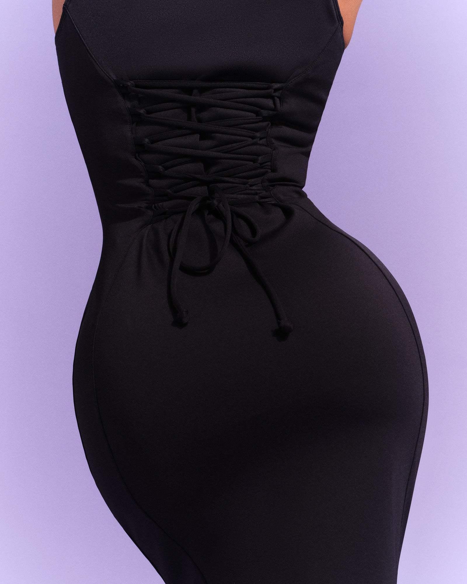 TA3 Mega Sculpting Suit notchy Pencil Dress - Black