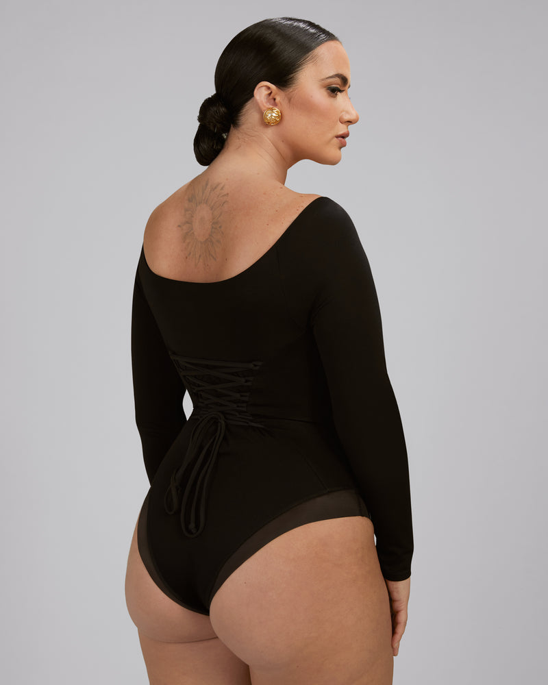 Brand new Mega Sculpting Long Sleeve Plungey Bodysuit with a built