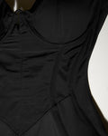 Close up fabric swatch of Corset Bodysuit - Black