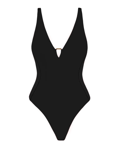 Outline image of Hi Cut Plungey Triangle - Black