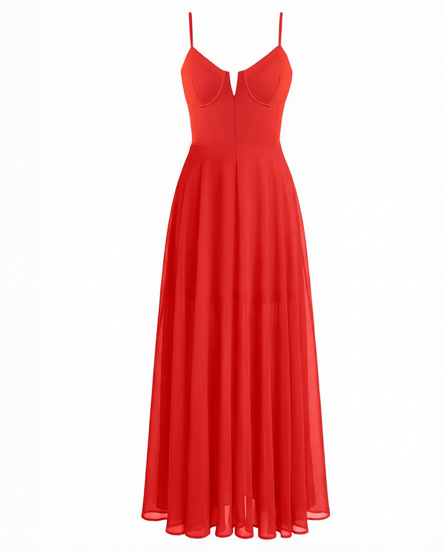 TA3 Vixen Corset Maxi Dress - Red - XL - Shapewear Dress TA3 Vixen Corset Maxi Dress - Red - XL - Shapewear Dress