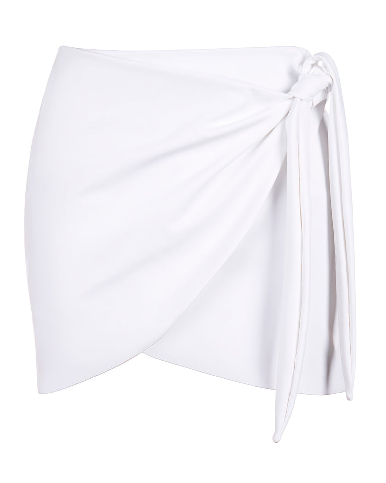 Mini Wrap Skirty - White