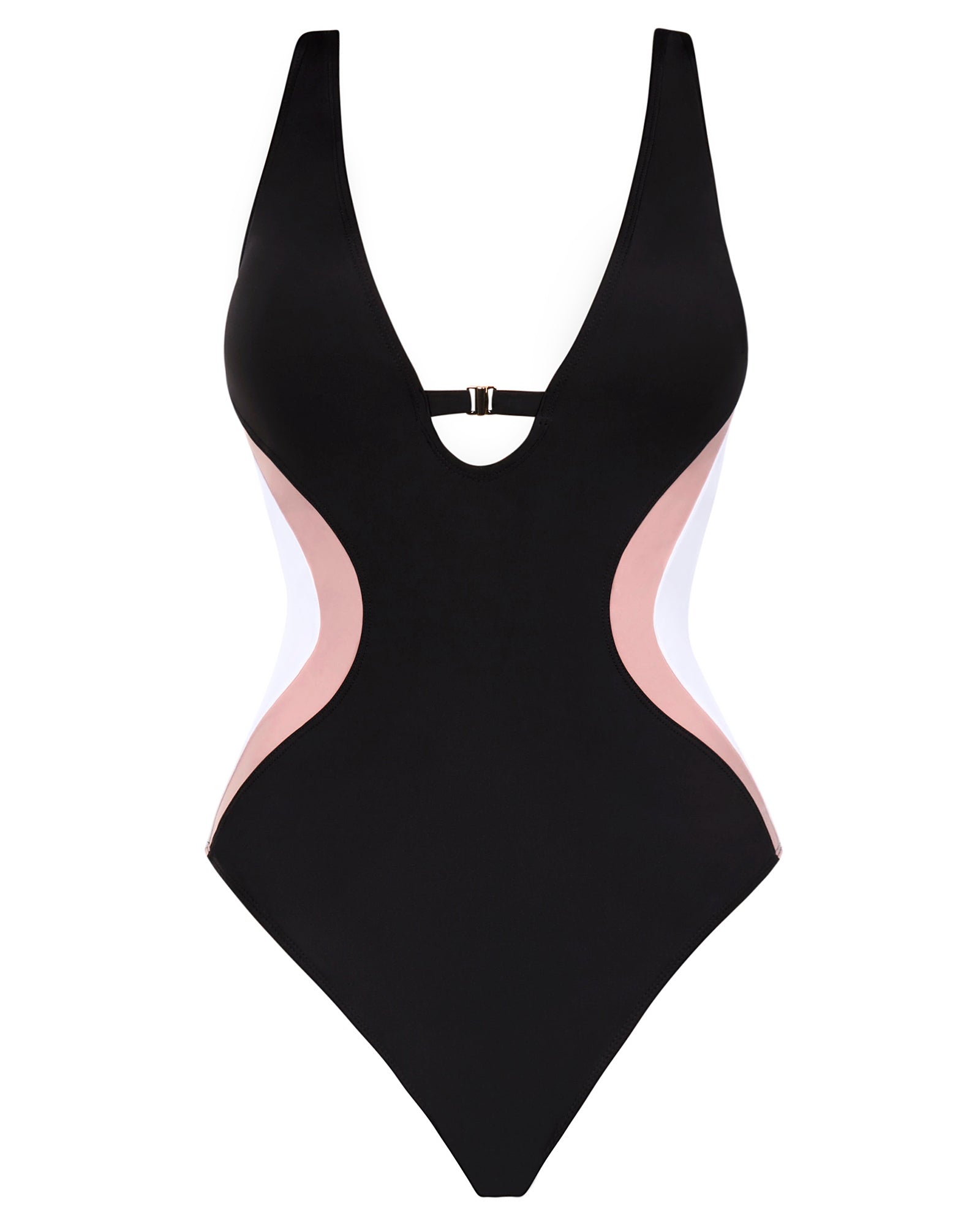 Brazilian Plungey Keyhole Shapewear Swimsuit - Double Contour | TA3
