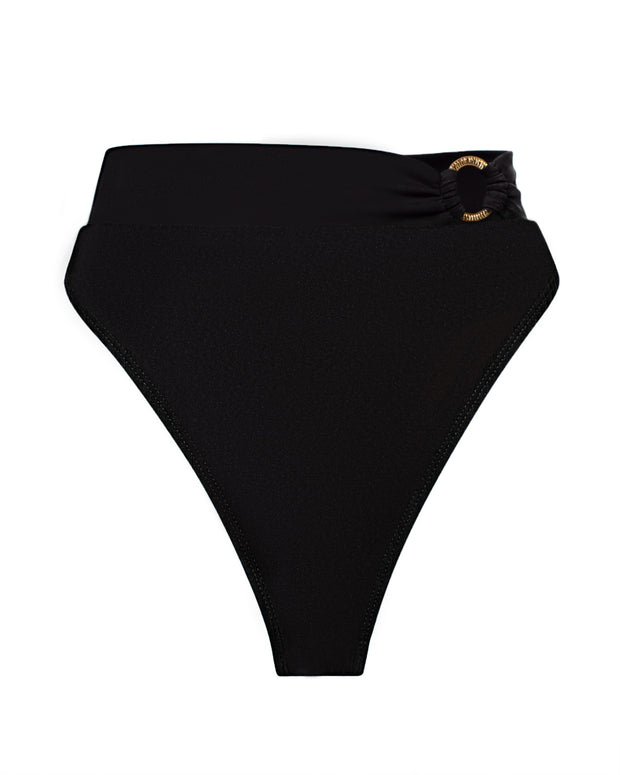 Outline of Brazilian Ring Kini Bottom - Black