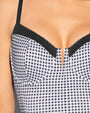 Close up detail shot of Brazilian Vixen - Gingham