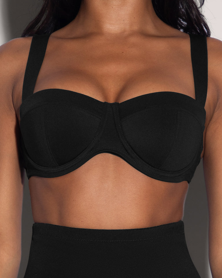 Busty Bra Top - Black