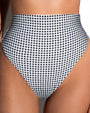 Close up image of Brazilian Smoothing Kini Bottom - Gingham