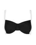 Outline of Lifty Tie Back Bikini Top - Black/White