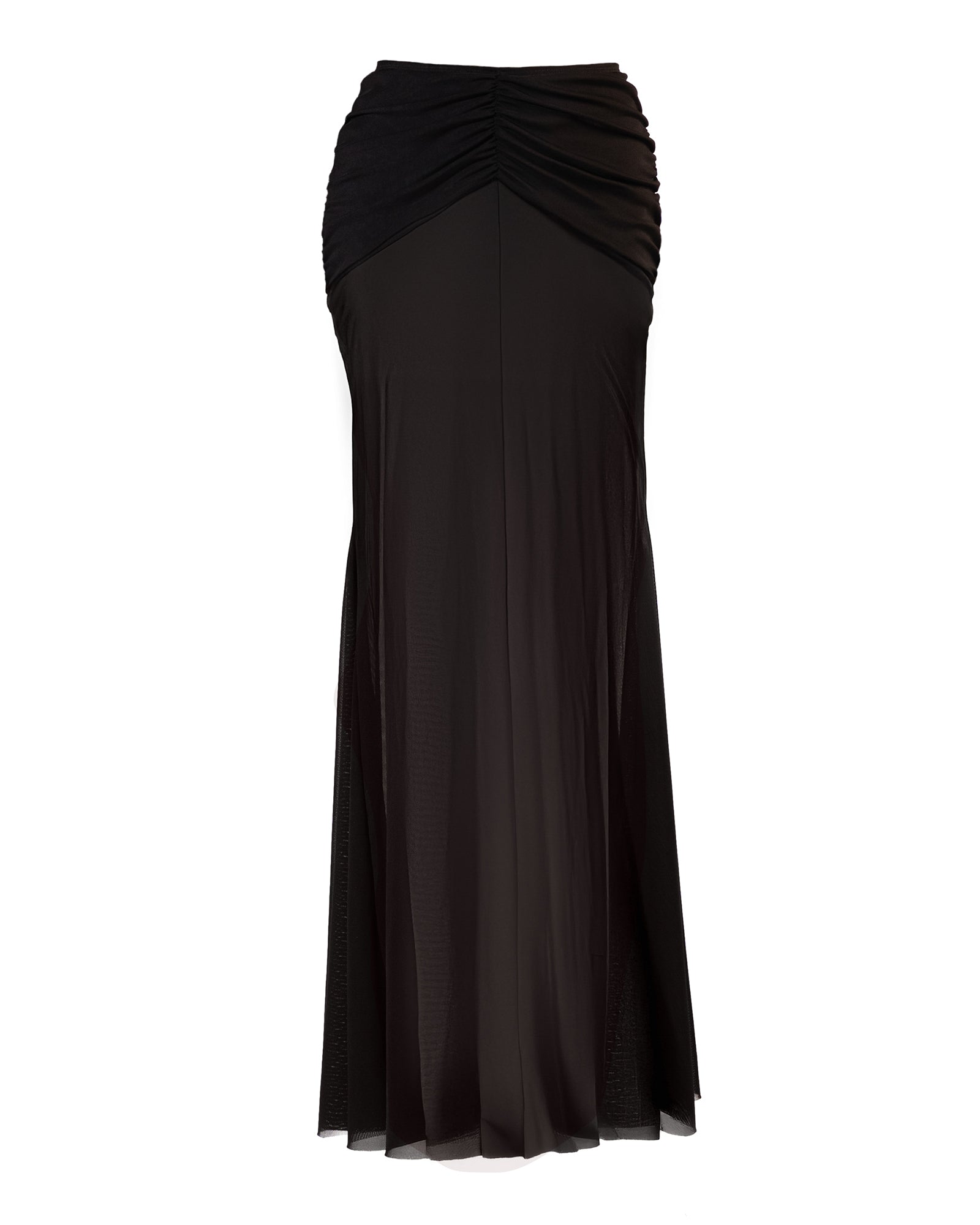 Mermaid Sheer Maxi Skirty - Black | Premium Swimwear Cover-up | TA3