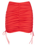 Outline image showing Mini Triangle Skirty Waterproof Shapewear Cover-Up - Red