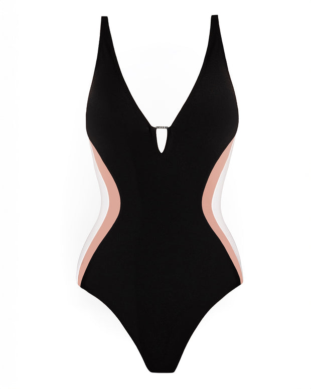 Outline image of Plungey Triangle - Contour Black/Rose/White