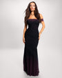 Full body front view Sweetie Mermaid Dress - Ombre Garnet