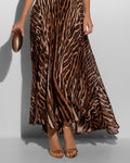 Model Wears Vixen Corset Front Slit Shapewear Maxi Dress - Pilates Cat Skirt  Close up