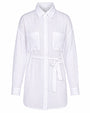 Outline of Flowy Shirt - Gauze White