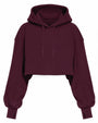 Outline image of Convertible Fleecey - Garnet as a cropped hoodie