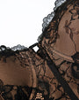 Hardware close up of Corset Top - Lace Black/Tawny