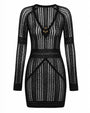 Outline image of Ringy Mini Cover Up - Crochet Black