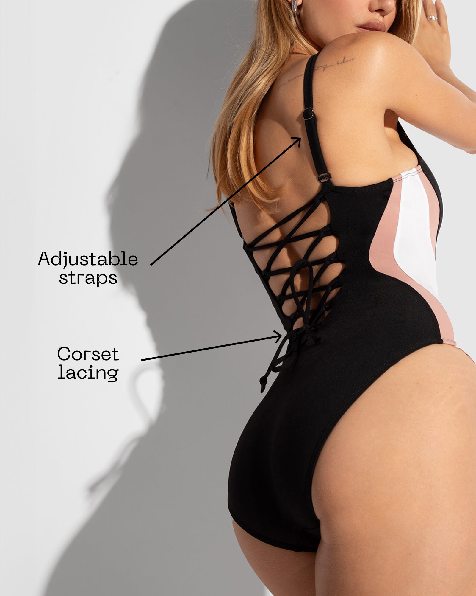 Plungey Triangle Sculpting Swimsuit - Baked Clay Zebra/Black | TA3