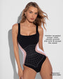 Details graphic of Squarey - Contour Black/Rose/White highlighting power mesh