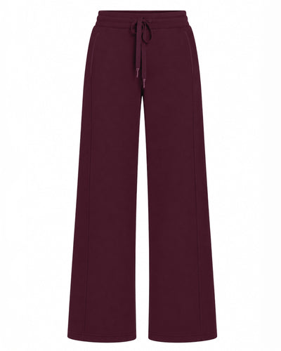 Outline image of Fleecey Wide Leg Pull-On Pant - Garnet