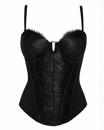 Outline image of Corset Top - Lace Black