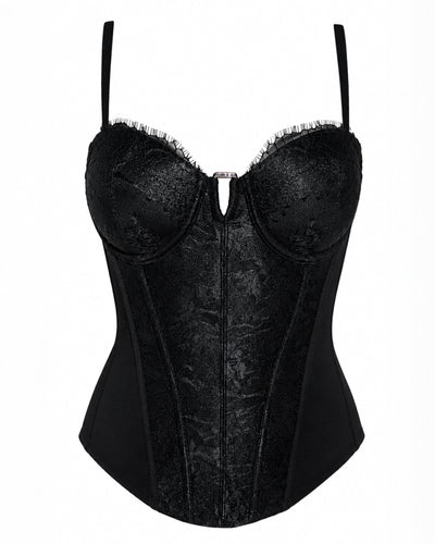 Outline image of Corset Top - Lace Black