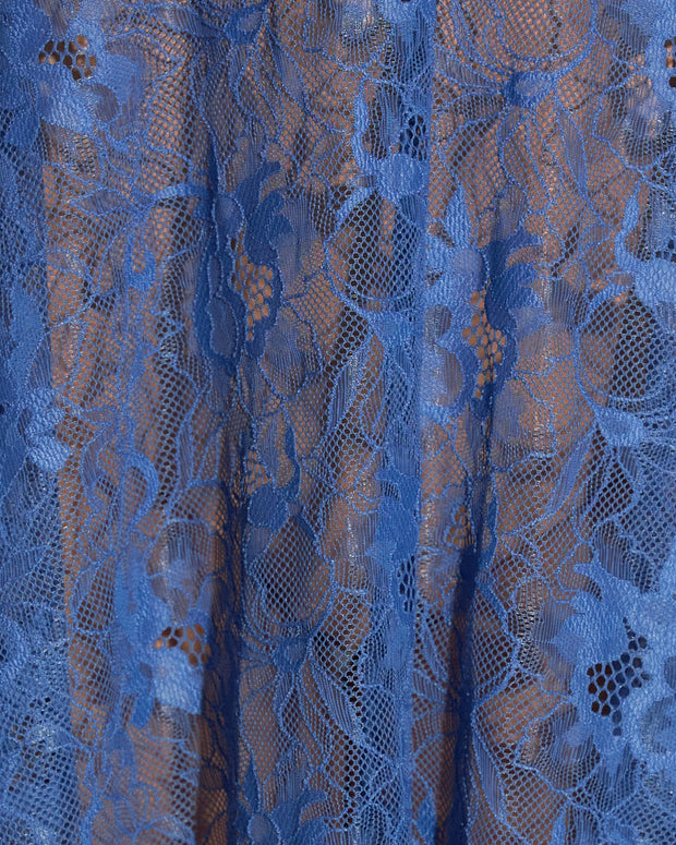 Fabric swatch of Bombshell Midi Dress - Lace Steel Blue/Tawny