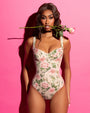 Editorial image of model in Lifty - Contour Thorny Rose/Oat 