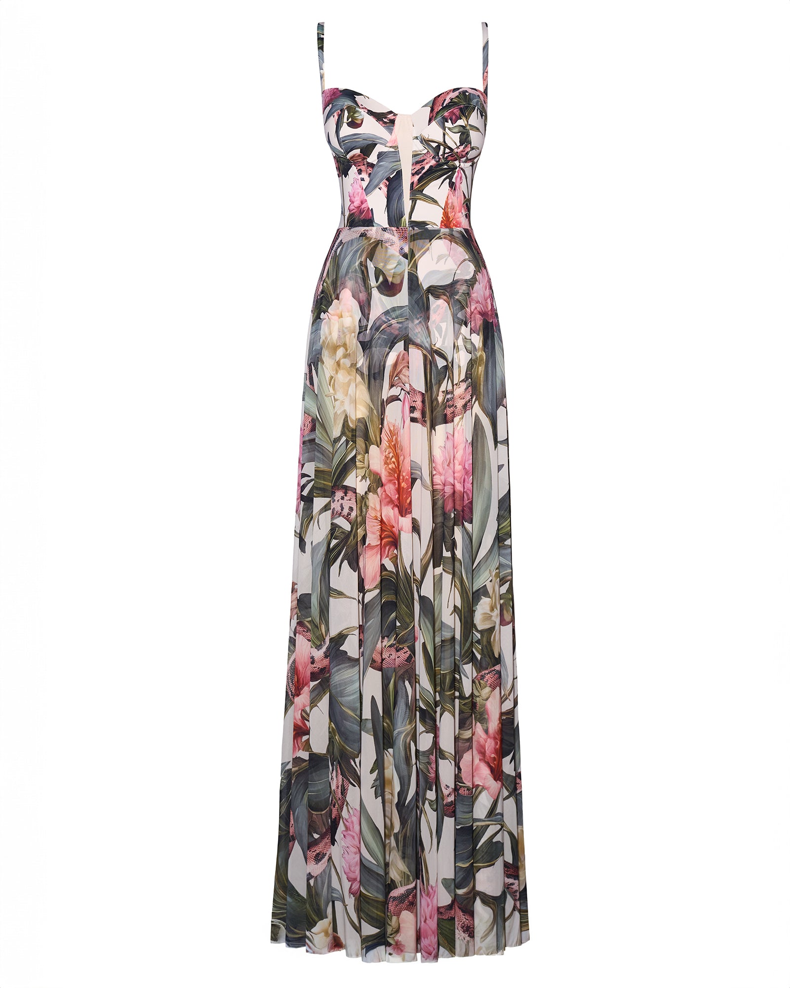 Bombshell Maxi Shapewear Dress - Daylight Peony | TA3