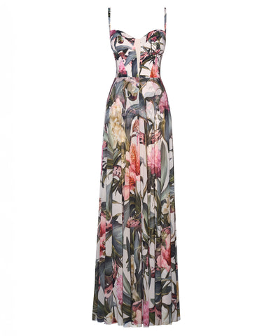 Back view of Bombshell Maxi Dress - Daylight Peony