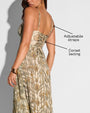 Detail graphic of Bombshell Maxi Dress - Tiger Chain highlighting the back
