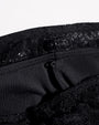 Bombshell Maxi Dress - Lace Black under skirt with button closure