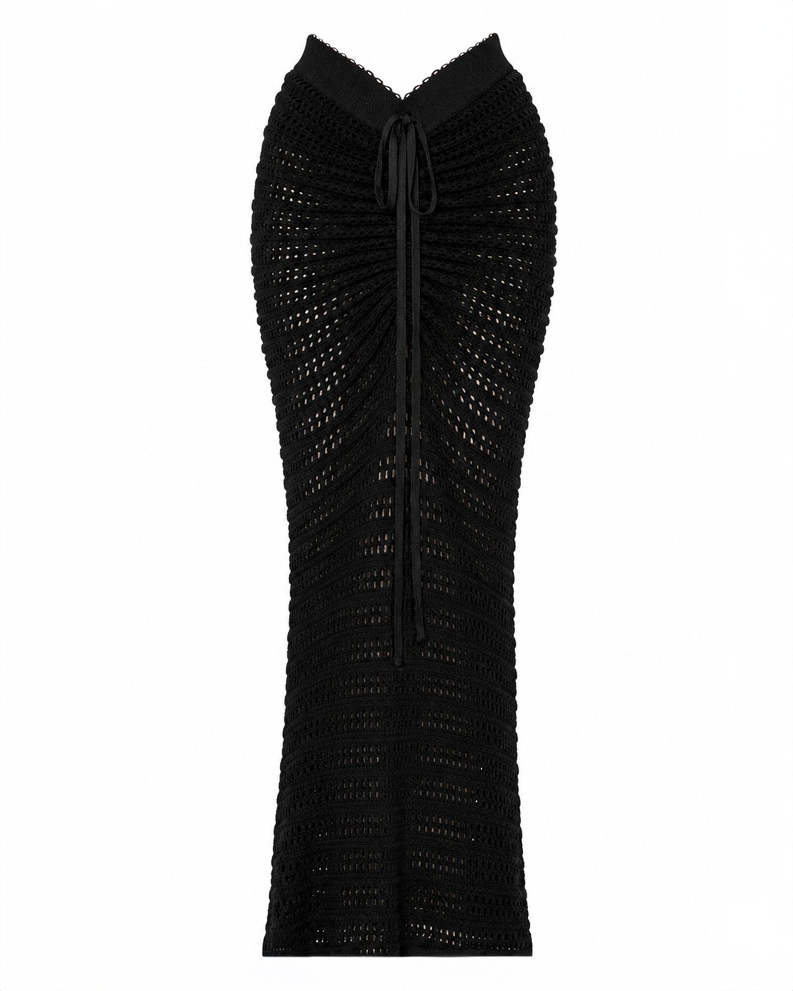 Mermaid Adjustable Maxi Skirty - Crochet Black | Premium Swimwear