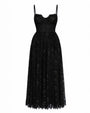 Outline image of Bombshell Midi Dress - Lace Black