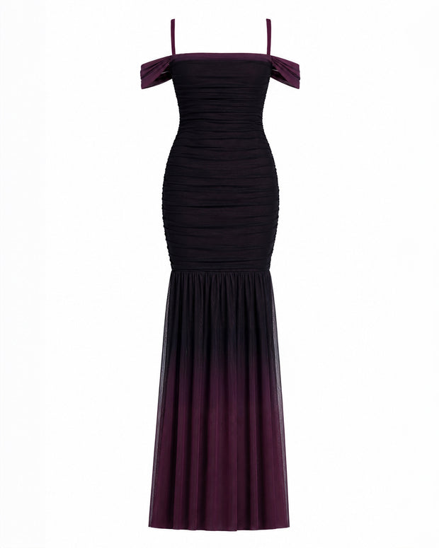 Outline image of Sweetie Mermaid Dress - Ombre Garnet