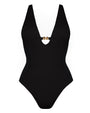 Outline image of Brazilian Plungey Keyhole - Crinkle Black