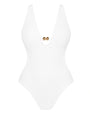 Outine image of Brazilian Plungey Keyhole - Crinkle White