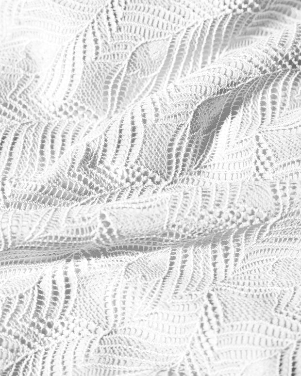 Fabric swatch of Brazilian Bombshell - Lace White