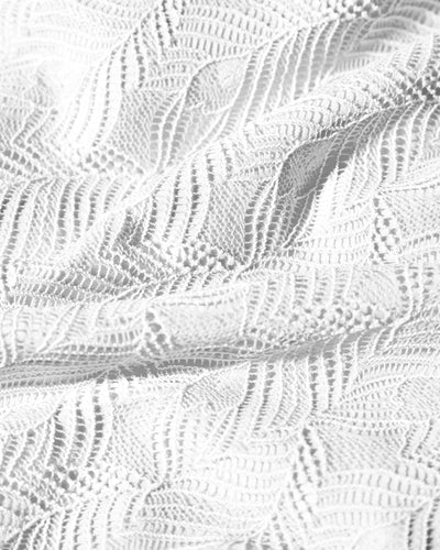 Fabric swatch of Brazilian Bombshell - Lace White