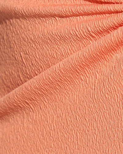 Fabric swatch of Ringy Mini Skirty - Crinkle Papaya