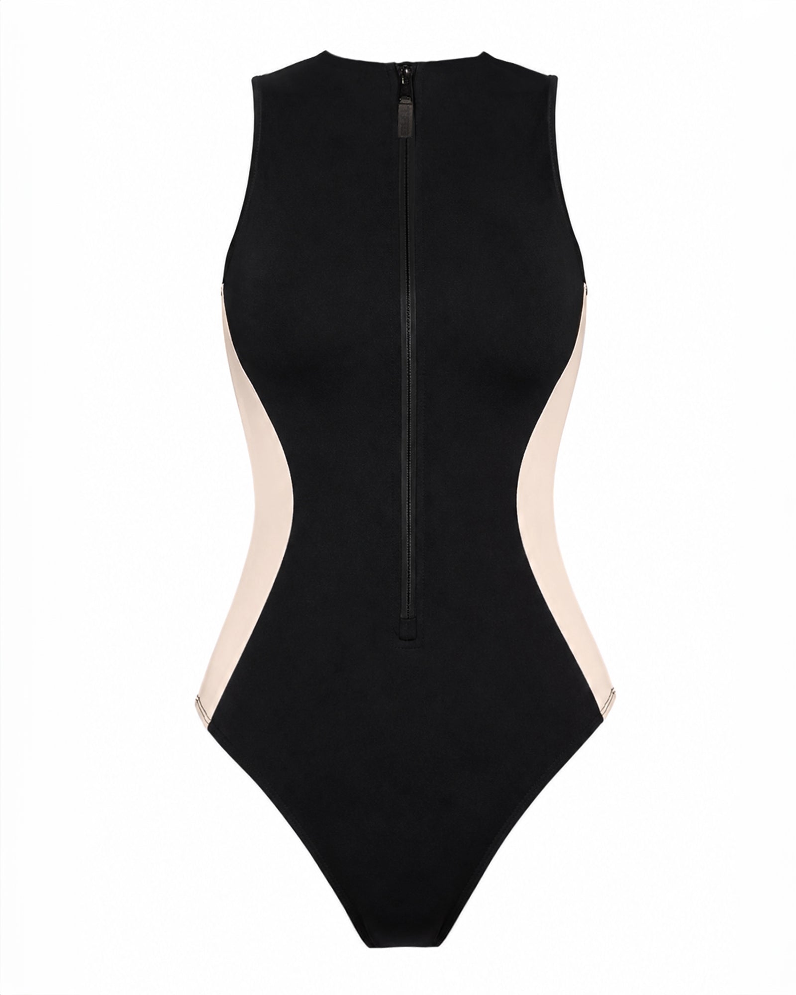 Sleeveless Surfy One Piece Shapewear Swimsuit - Hot Coral | TA3