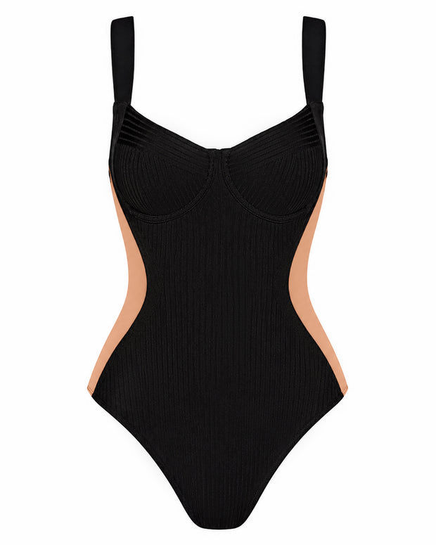 Outline image of Siren - Contour Rib Contour Rib Black/Tawny