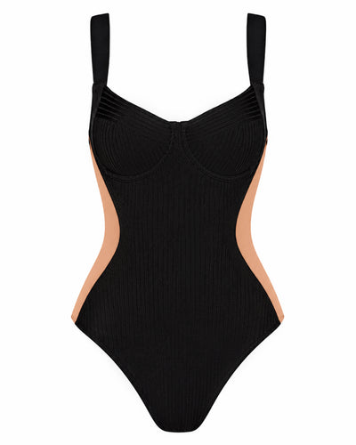 Outline image of Siren - Contour Rib Contour Rib Black/Tawny
